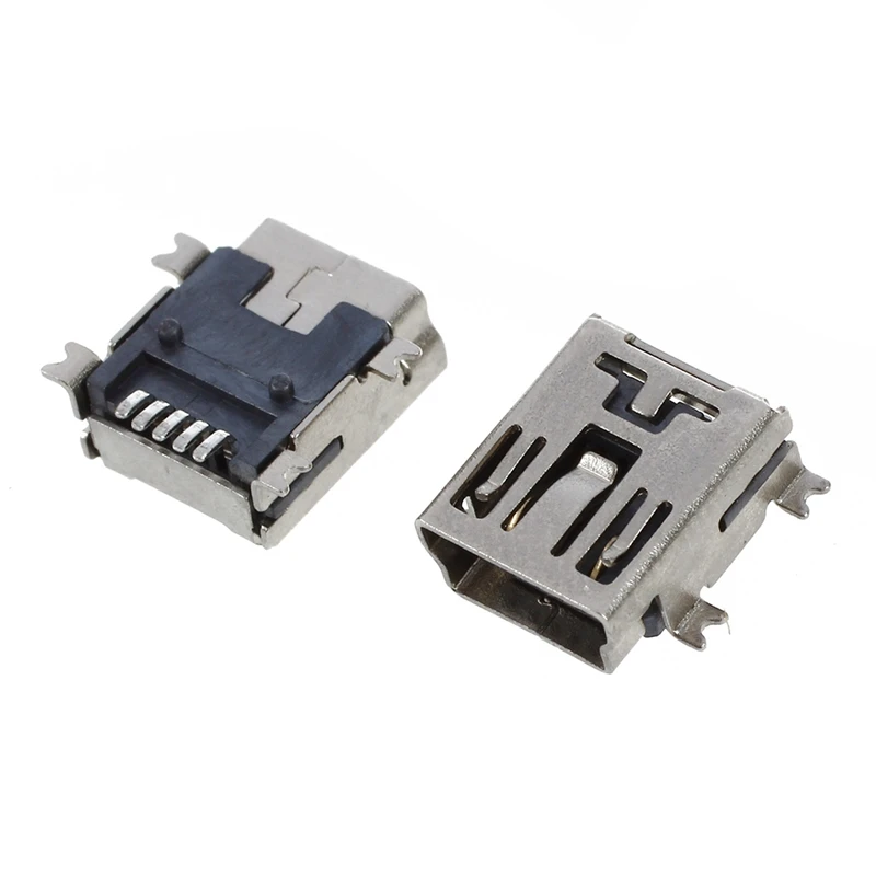 10 шт. прямой паяльный Тип USB a Разъем мама и мини-USB 5-контактный разъем |