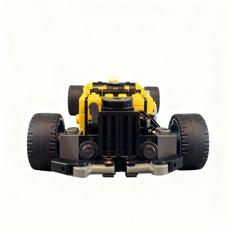 Фото 168 деталей MOC City Champions T-Bucket Hot Rod Модель игрушки Конструктор Архитектурный набор Рождественский подарок Арт-идея из кирпичиков Образовательный DIY №3