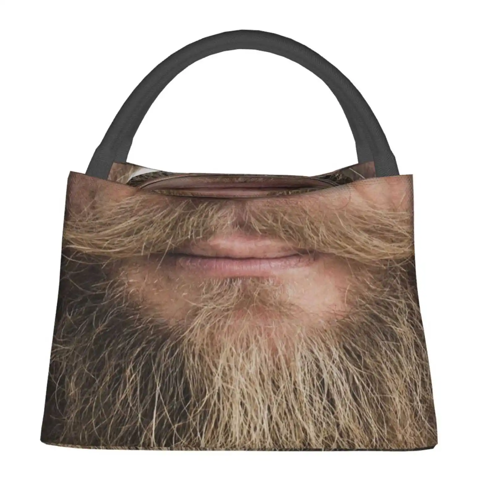 

Изоляционная сумка для парней Bearded, Термосумка для хранения еды, сумка для мужчин, для бороды, лица, усов, шепот, волос, губ, мужчин, черная заб...