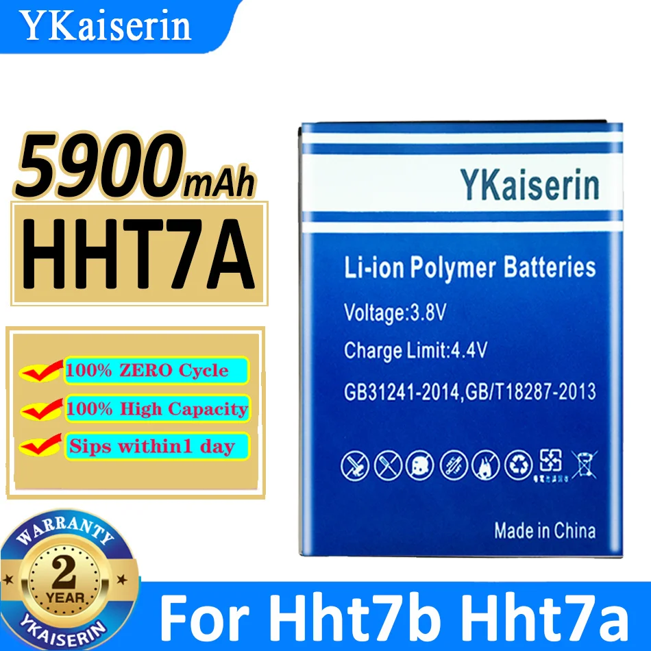

Аккумулятор ykaisсеребрин HHT7A 5900 мАч для Hht7b Hht7a мобильный телефон Bateria