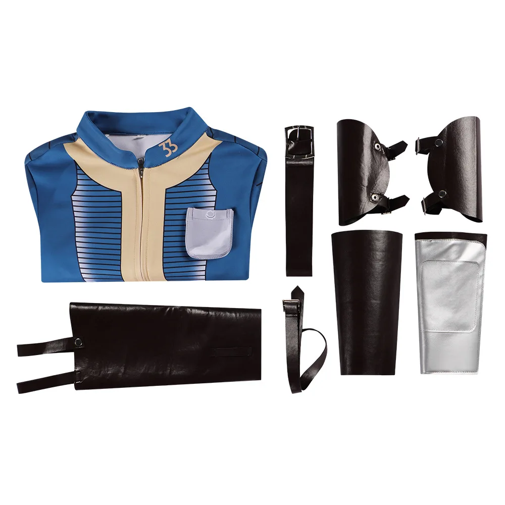 Женский костюм для косплея Люси Маклин голубой комбинезон с излучением