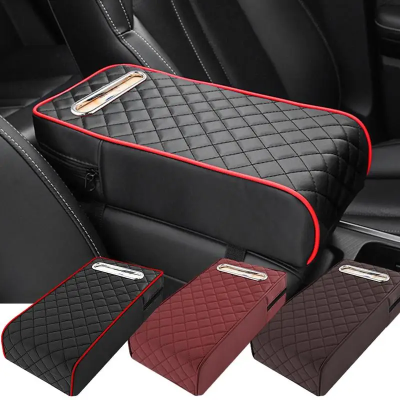 

Auto Armrest Box Cover Waterproof Console Storage Box Cover Pad Armrest Protection Cushion Soft Car Center Hand Support Pad