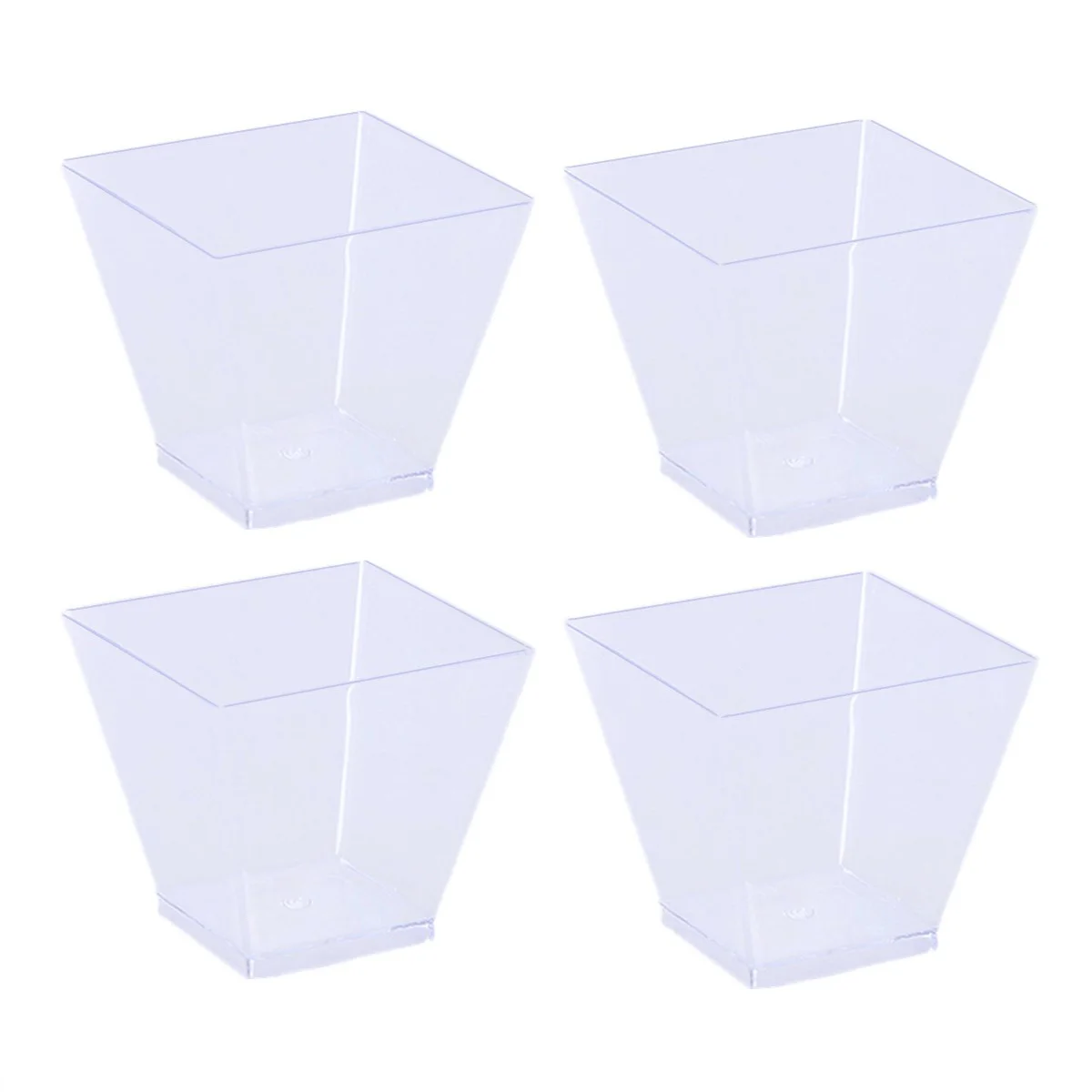 

20pcs Cups Transparent Mousse Cup Appetizer Bowls for Parties Jelly Cup Mousse Cups Cup Cup
