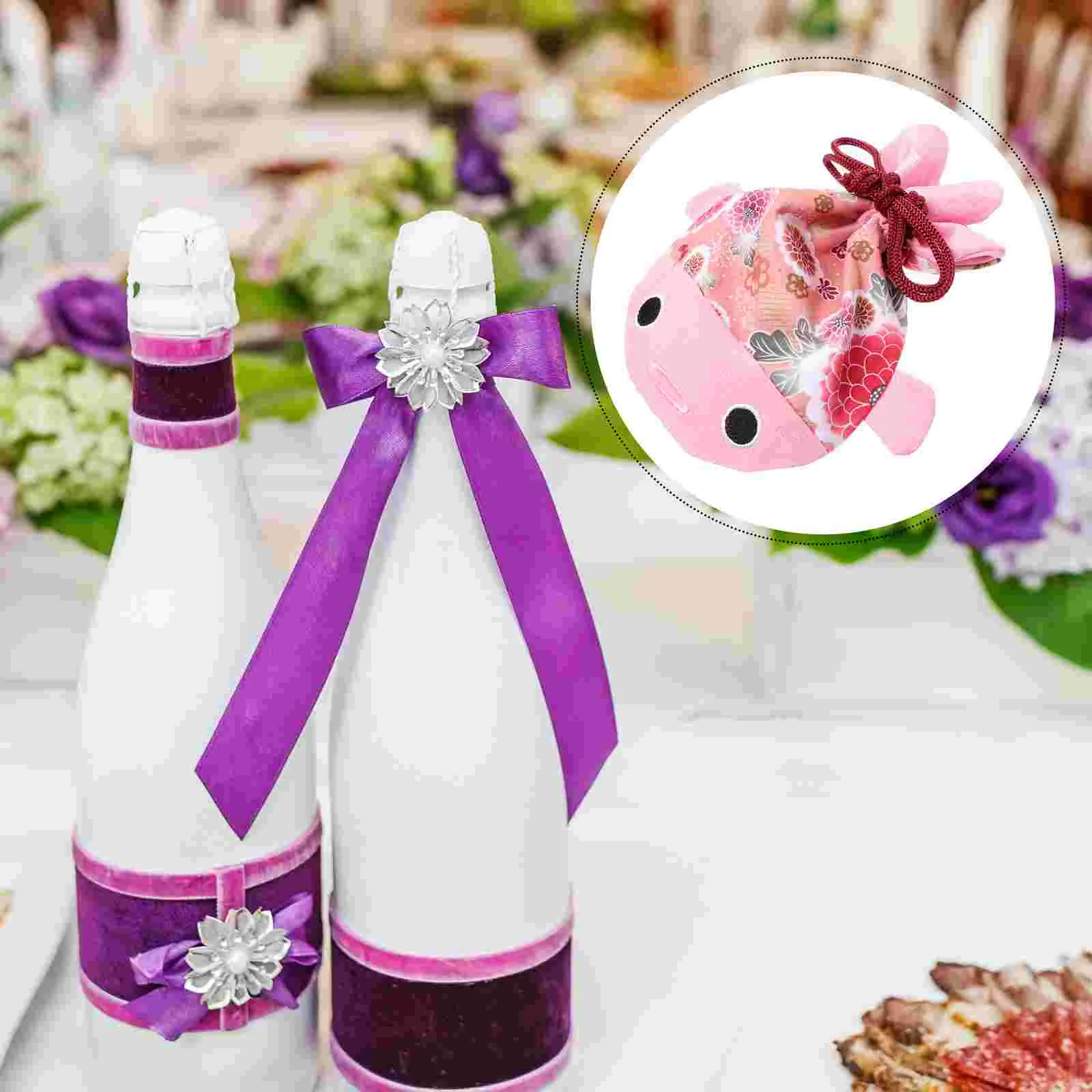 Японская сумка-кимоно коробка конфет подарочная парчовая сумка свадебные