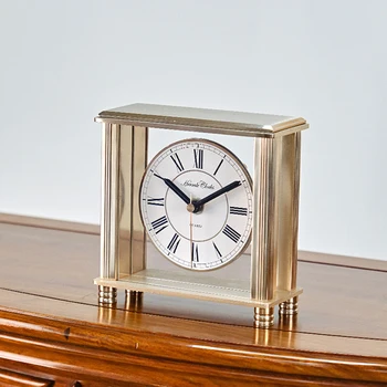German Nordic Table Clock Gold Meta Watches Creative Silent Desk Clock Desktop Clocks Living Room Home Decoration Gift Ideas