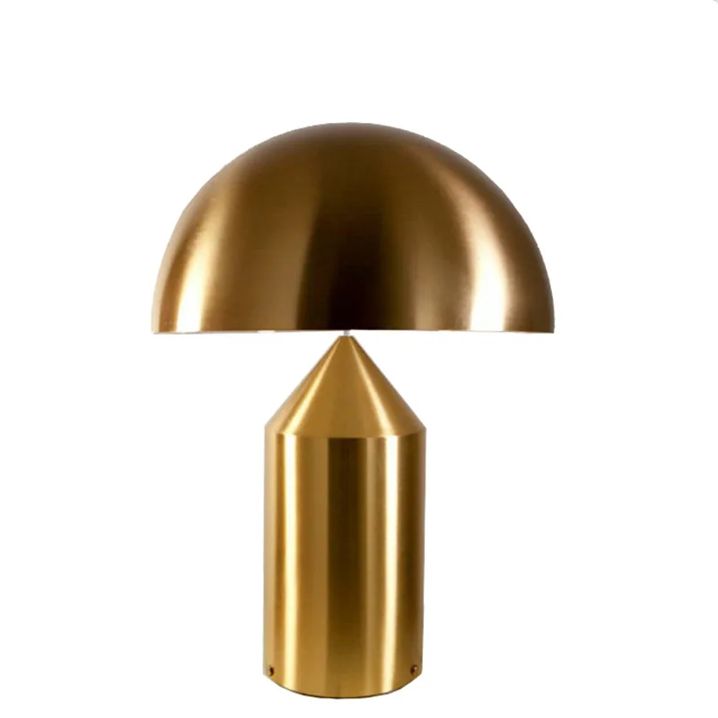 Nordic Mushroom Table Lamp Iron Gold Black for Bedroom Table Bedside Study Office LED Desk Lighting Indoor Decorative Luminaires