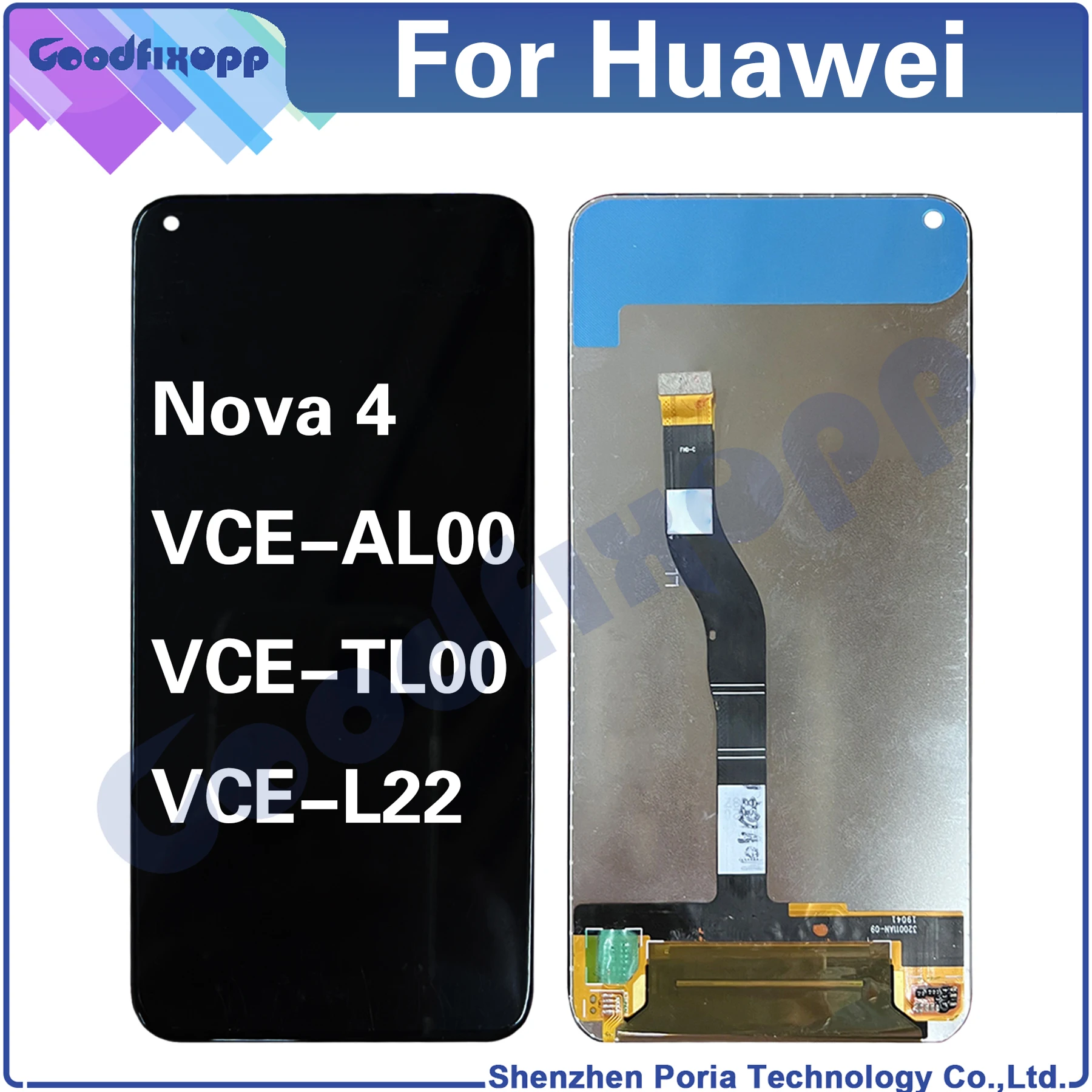 Для Huawei Nova 4 VCE-AL00 VCE-TL00 VCE-L22 ЖК-дисплей сенсорный экран дигитайзер в сборе для замены Huawei Nova4
