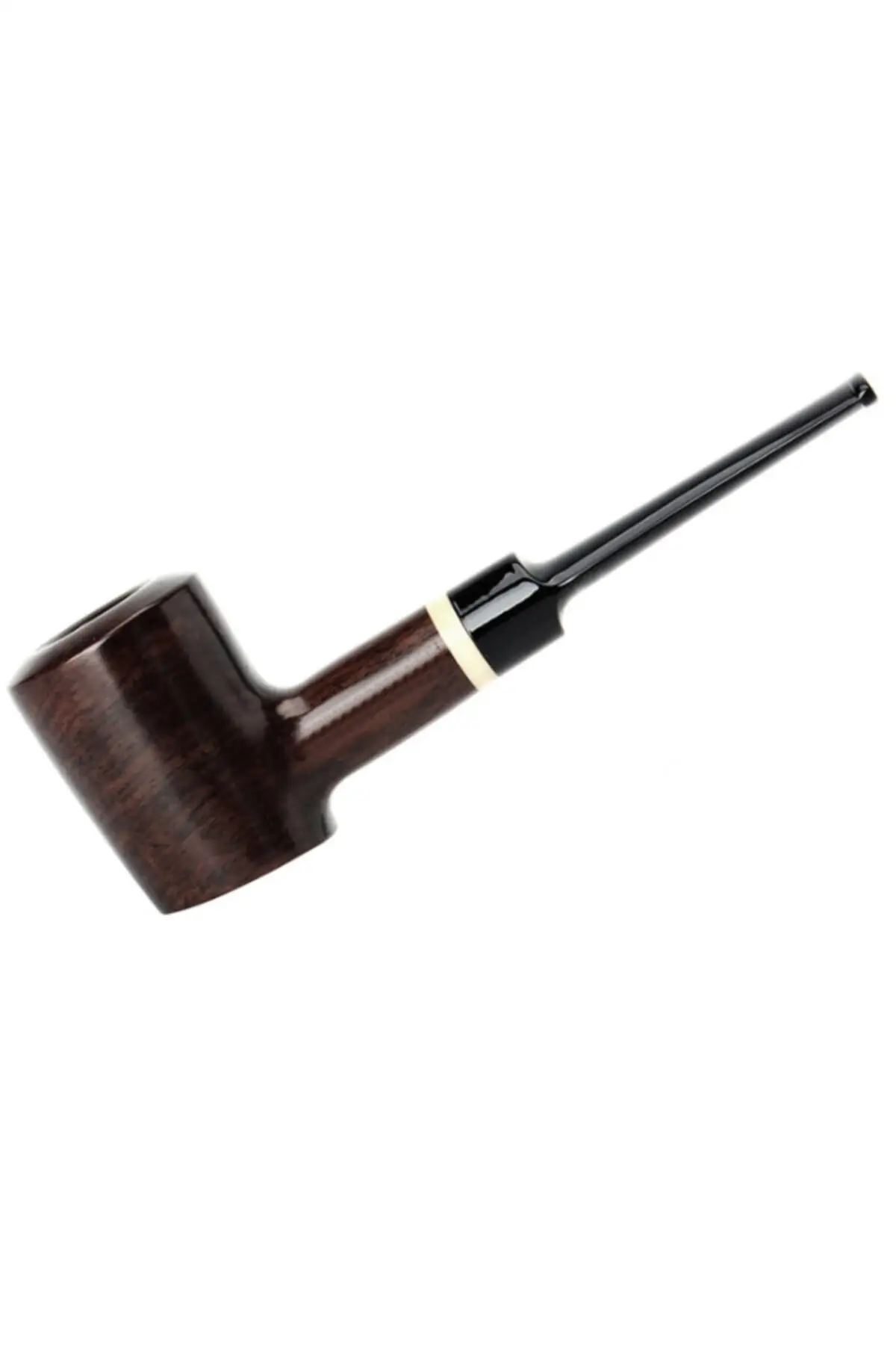 

Big size 9 Mm. Black Ebony Wood Straight Handle Pipo Pz14
