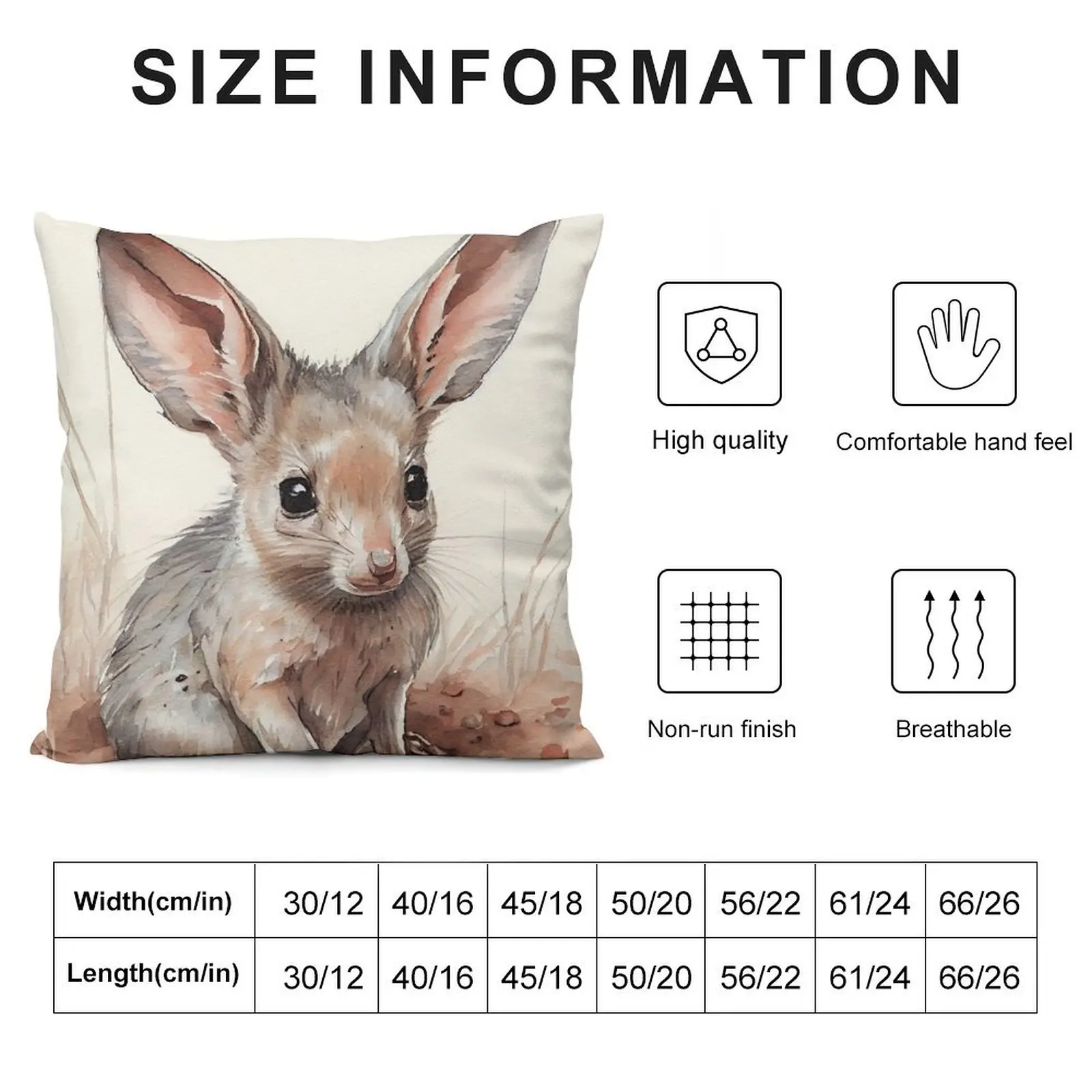 Роскошная декоративная подушка для наволочки австралийских наземных животных