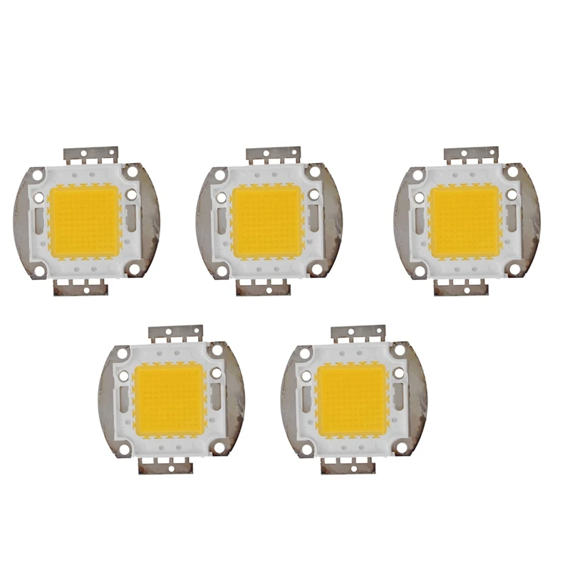 

5X 100W LED Lamp High Power Chip DIY Lamp Light Lighting Warm White