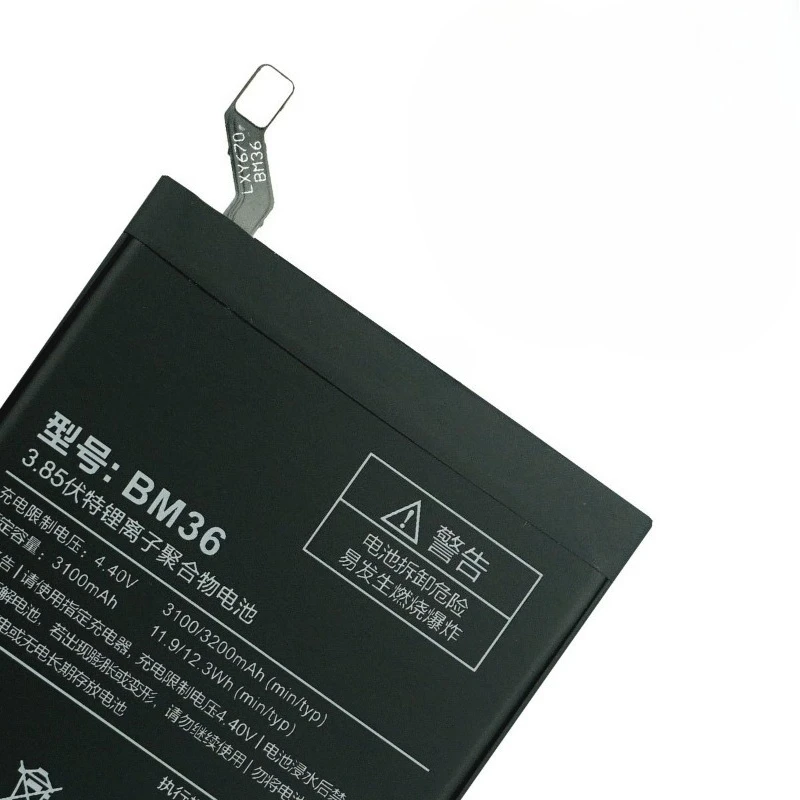 Фото Аккумулятор BM36 для мобильного телефона Xiaomi Mi 5s, 0 циклов, высокое качество, высокая емкость, сменный аккумулятор, элементы класса А, с инструментами №1