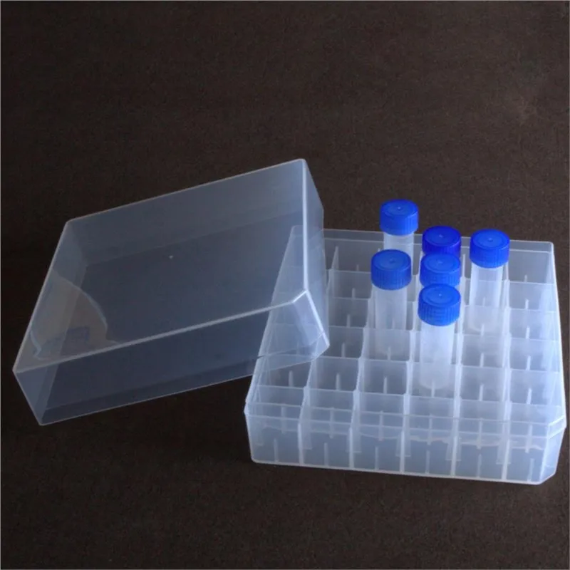 

High Quality 12/20/25/36/50/81holes 5/10ml PC Frozen tube box iquid nitrogen storage box freezing box