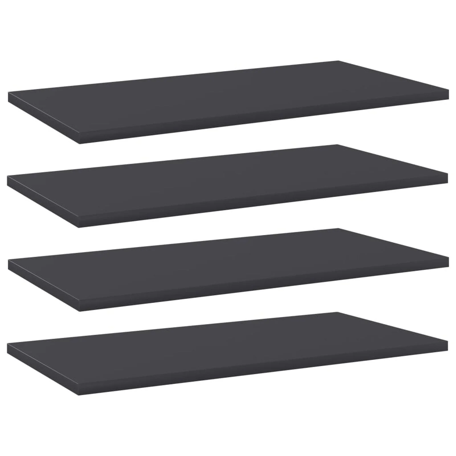 

Bookshelf Boards 4 pcs Gray 23.6"x11.8"x0.6" Chipboard