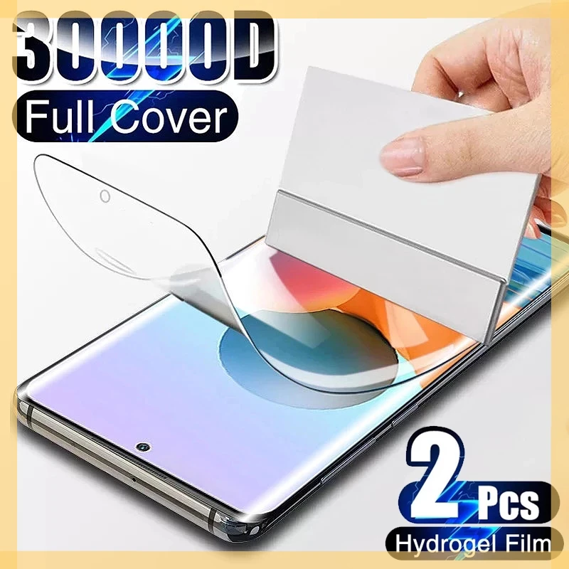 

2Pcs Hydrogel Film Screen Protector For Xiaomi Redmi Note 10 10S 9S 9 8 7 6 5 Pro Mi Note 10 11 Lite Poco X3 M4 Pro Not Glass