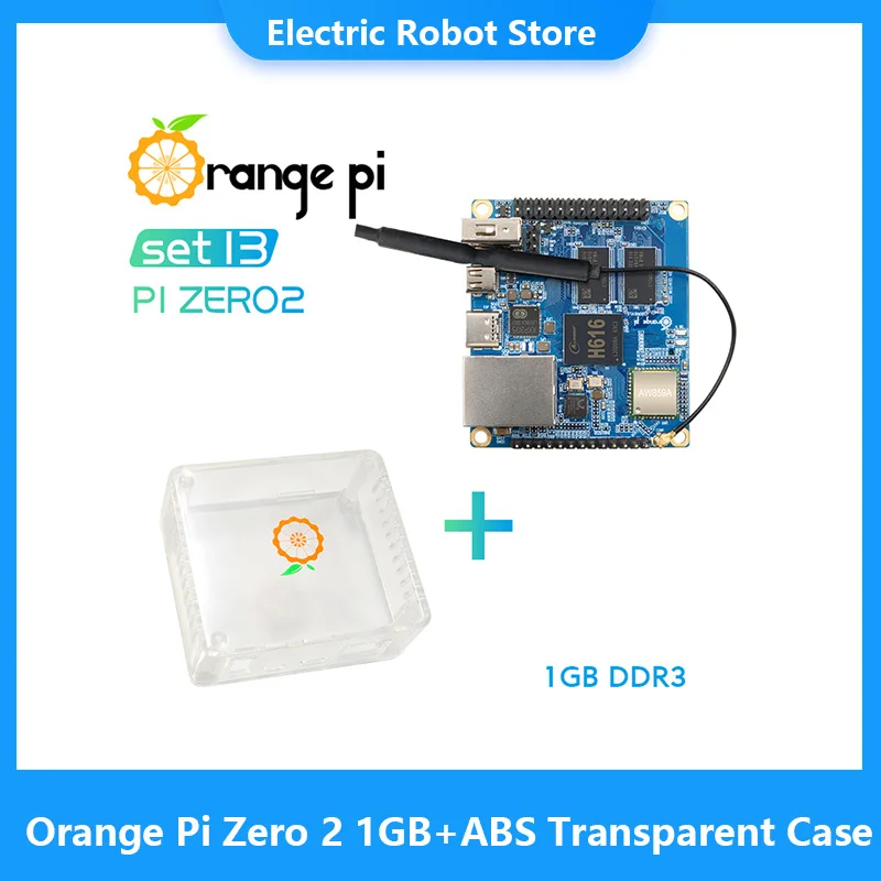 

Orange Pi Zero 2 1 Гб + ABS Прозрачный, чип Allwinner H616, поддержка BT, Wif ,Run Android 10,Ubuntu,Debian OS, одна плата
