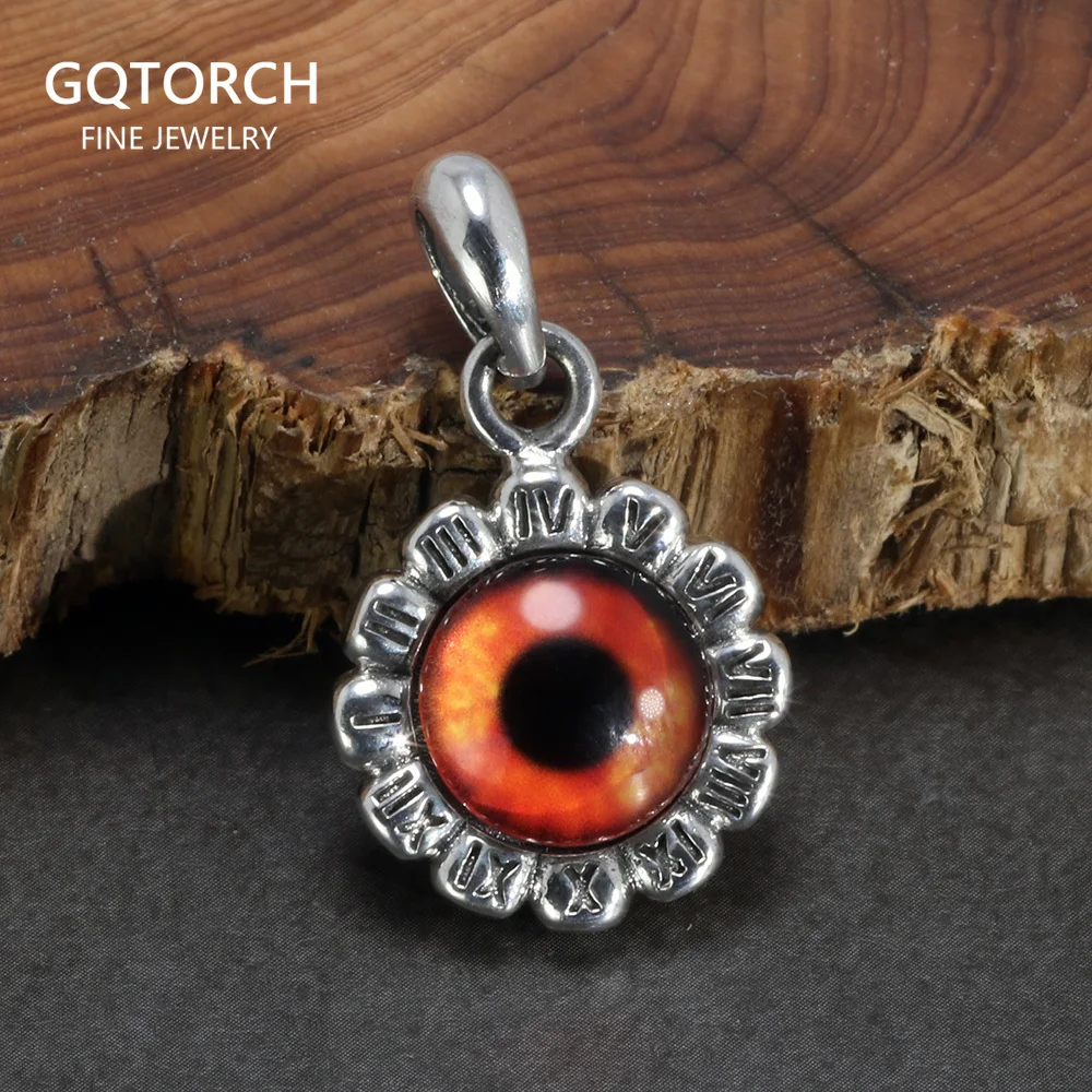

Real Silver 925 Lucky Pendant for Men and Women Vintage Roman Numerals Pendant Fashion Female Jewelry