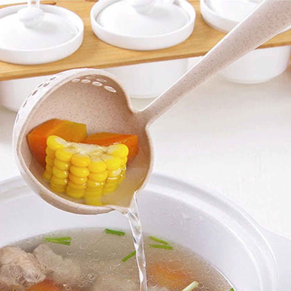 Ложка для супа Черпак силиконовые ложки кастрюль с длинной ручкой ложка кухонный