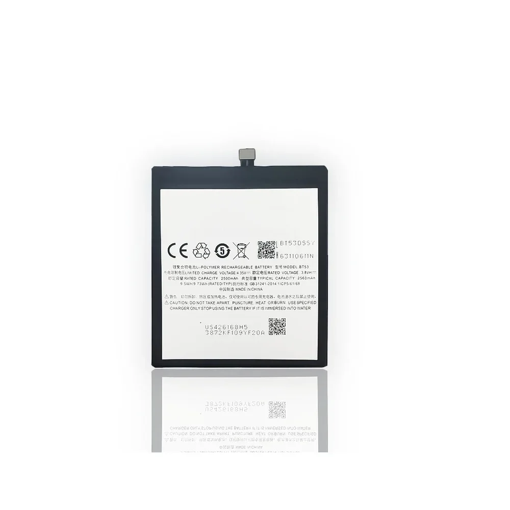 Сменная батарея BT53 емкостью 2560 мАч для аккумуляторов мобильных телефонов Meizu PRO 6