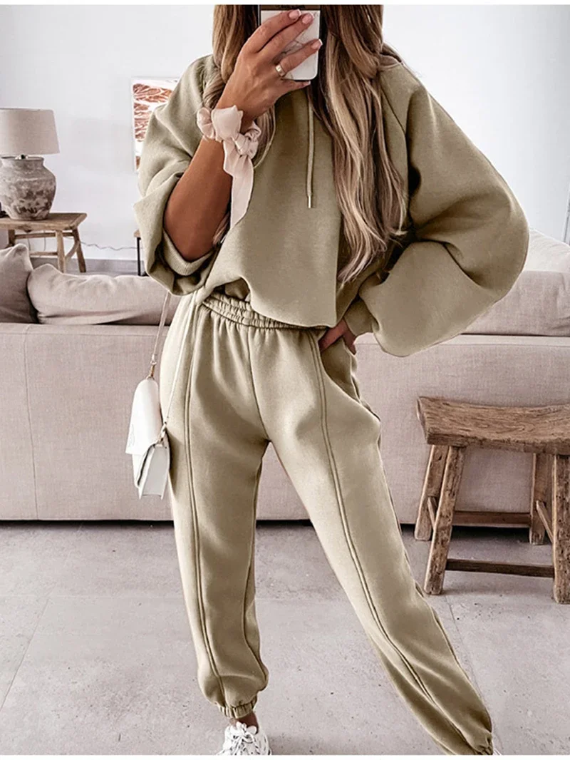 Комплект из 2 предметов женская одежда осенняя Женский комплект толстовки с