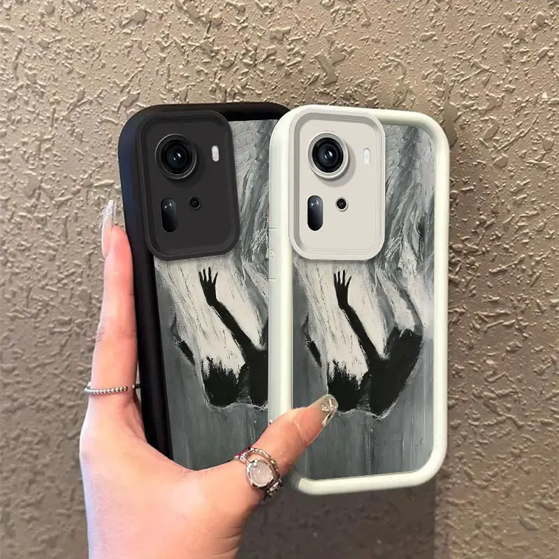 Reno11 масляная живопись Противоударная фотография для OPPO Reno 11Pro 10ProPlus 10 9 9Pro 8T 8 8Pro 8Lite