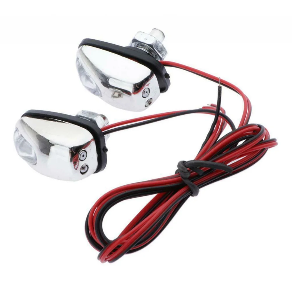 

Wiper Washer Car Light Front Windscreen Waterproof Windshield Spray Nozzle 1 Pair ABS Accessories Decoration LED