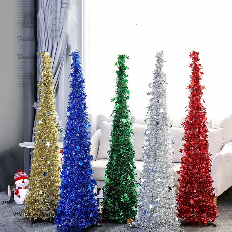 

Artificial Retractable Christmas Tree Folding Color Christmas Tree Ornaments for Xmas Won't shine Party Home Party Decoration