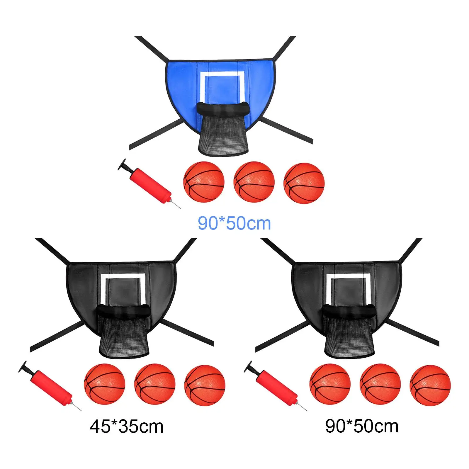 

Basketball Hoop for Trampoline Garden Easy to Assemble Lightweight Baseboard