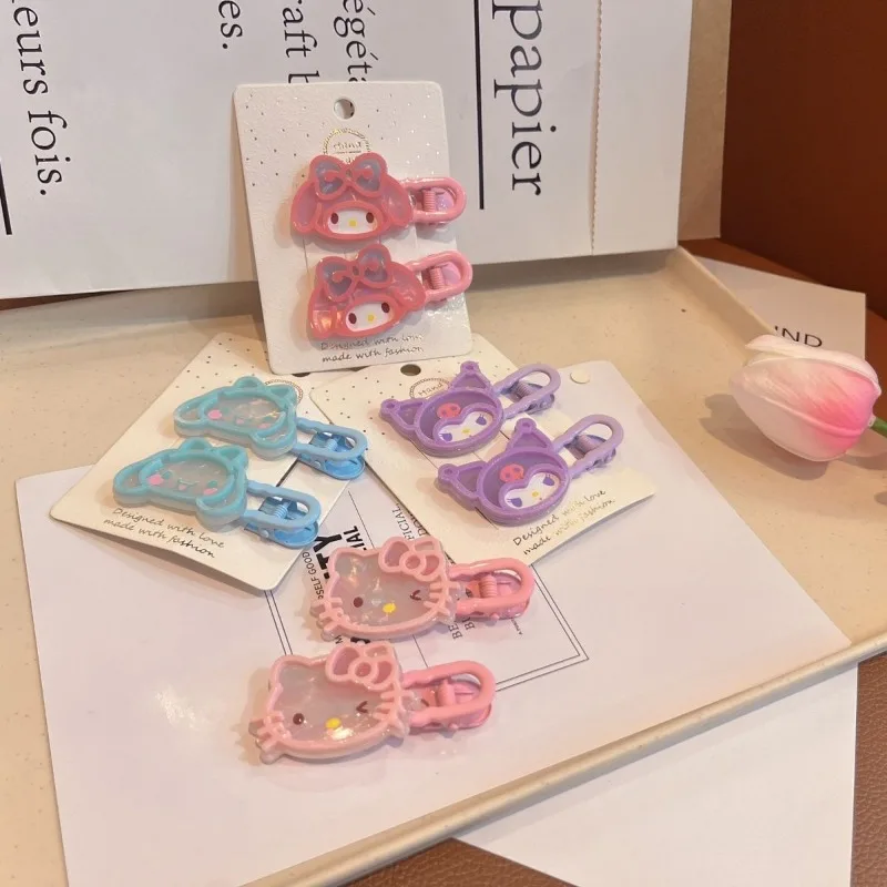 Новинка Sanrio Kawaii заколка для волос аниме Hello Kitty Kuromi My melody Girls BB зажим модный