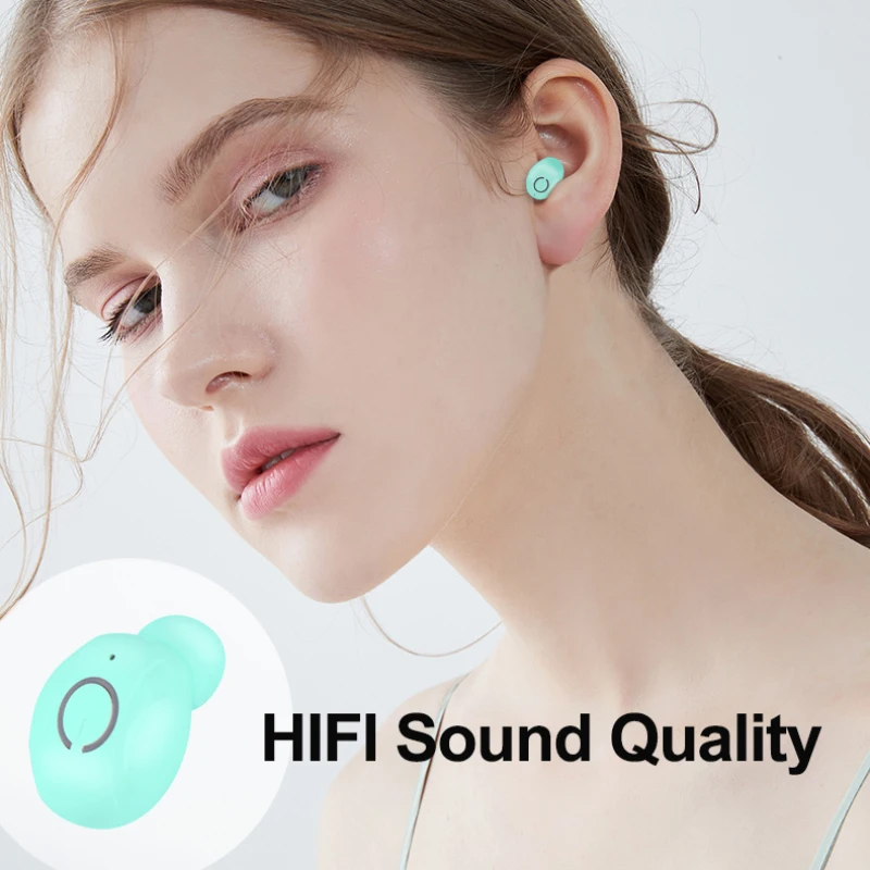 

Sport Earphone Metallic In-ear Headset Stereo Hd Mic For Mobile Phone Wireless Earbuds Pcs For Sports