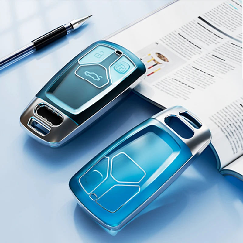 

TPU Car Key Case Cover Fashion Frosted Translucent Style for Audi A1 A3 A4 A5 A6 A7 A8 Q3 Q4 Q5 Q7 S5 S6 S7 S8 R8 B6 B7 B8 C5 C6