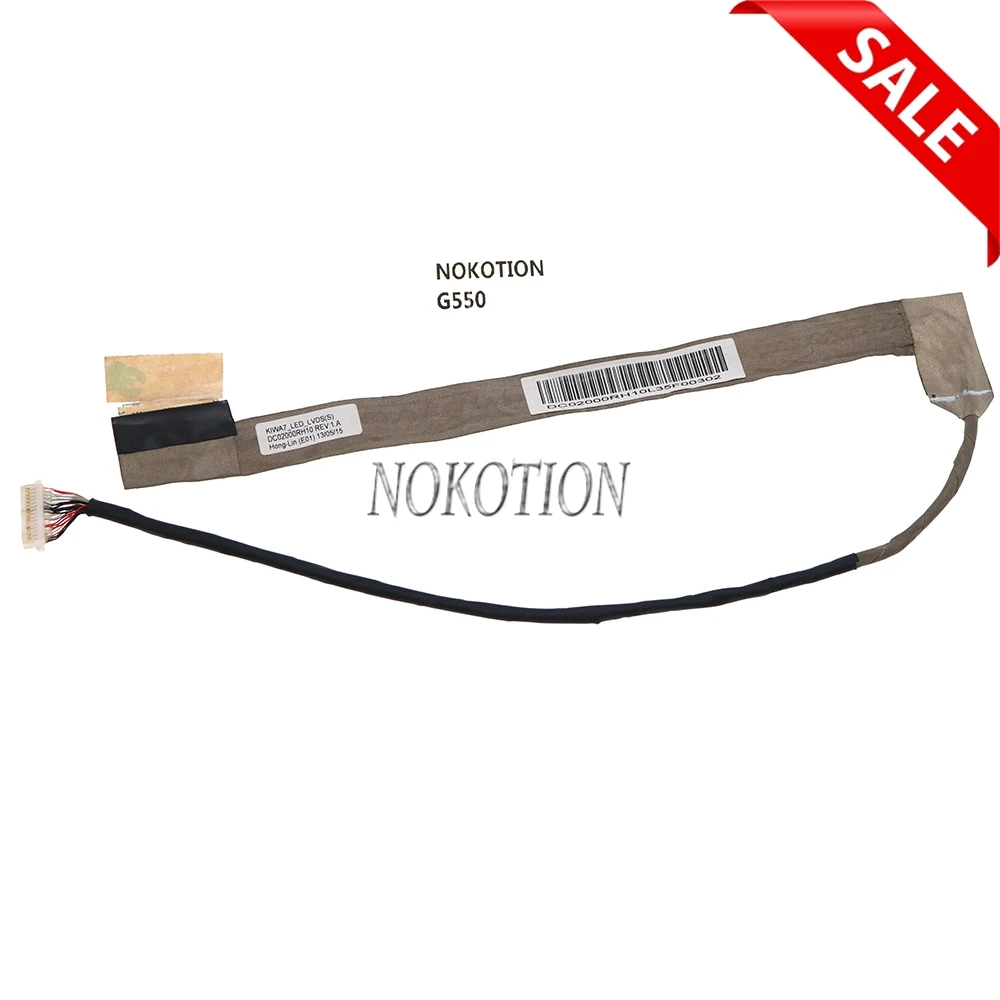 

Видеокабель NOKOTION KIWA7 LED LVDS DC02000RH10 для ноутбука lenovo ideapad G550