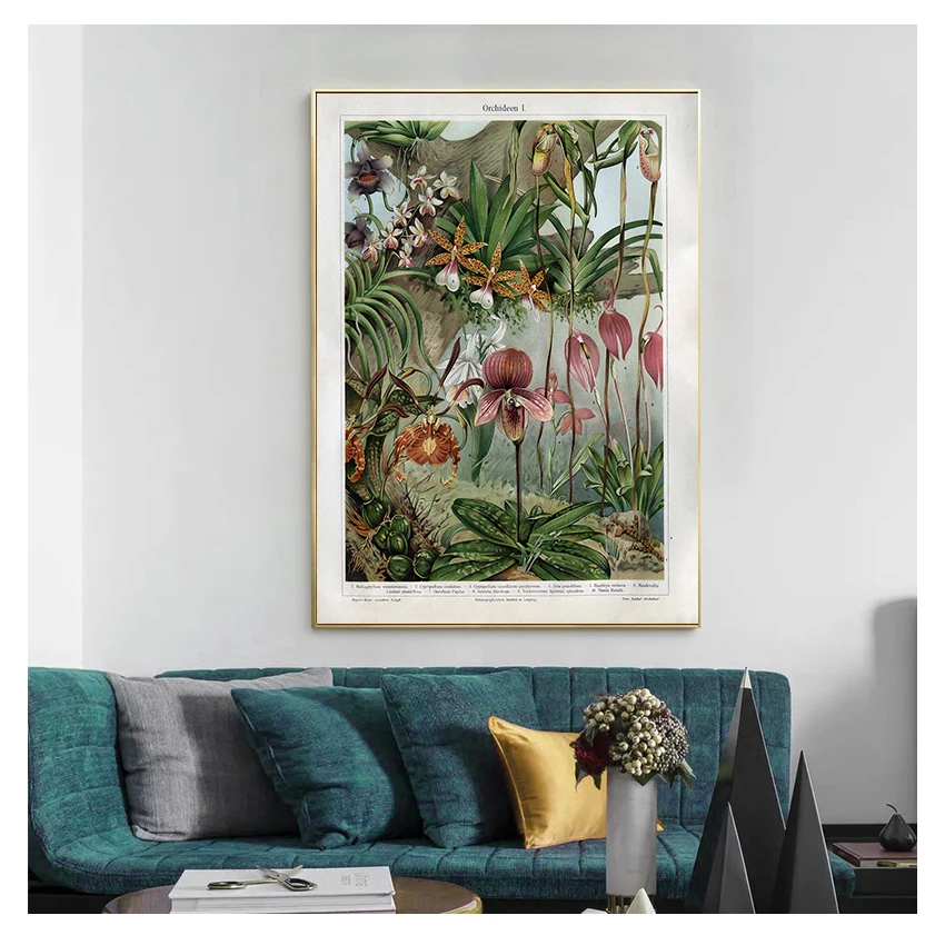 

Snapdragon Antique Flowers Plants Wall Art Painting Picture Home Room Decor Orchids Late 1800s Botanical Poster Canvas Prints