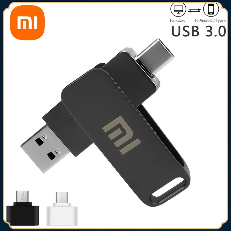 

XIAOMI Mini Pen Drives 2TB 1TB 512G 256GB 128G High Speed USB Flash Drive Type-c Usb Dual Pendrive OTG USB3.0 Flash Pendrive