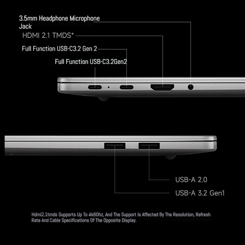 Фото Ноутбук Xiaomi Redmi Book 14 2025 Ryzen 7-7735H/R5-7535H Radeon 680M/660M RAM 16 ГБ 512 ГБ SSD 14-дюймовый экран 60 Гц Тонкий ПК для ноутбука №2