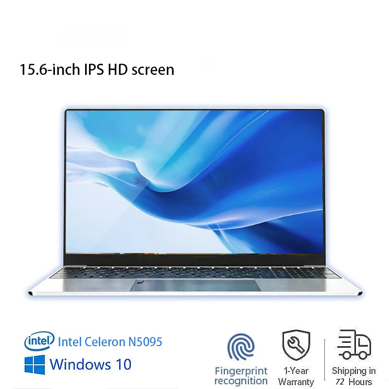 

PC Gaming Laptop 15.6 Inch Intel N5095 2.9GHZ 1920*1080 FHD IPS 12GB RAM 512G SSD Windows 10 11 Pro Key Cheap Portable Notebook