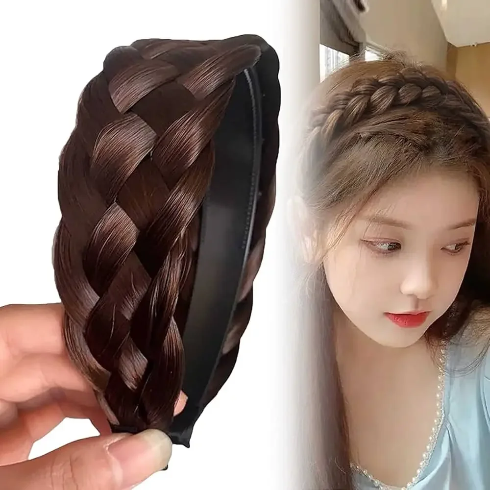 Женская крученая косичка ручной работы широкий обруч для волос с рыбьими косами