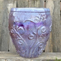 ceramic pot outdoor colorful glazed flowerpot