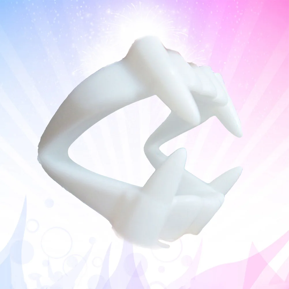 

10 шт. белые Клыки Дракулы, реквизит для трюка, аксессуар для костюма для мужчин Hallowen