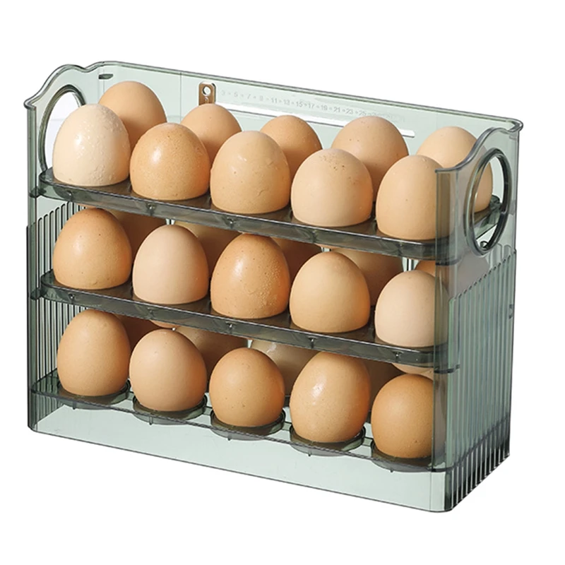 

Flip Type Eggs Storage Rack Eggs Storage Box Stand Egg Holder For Refrigerator Organizer Box Egg Container