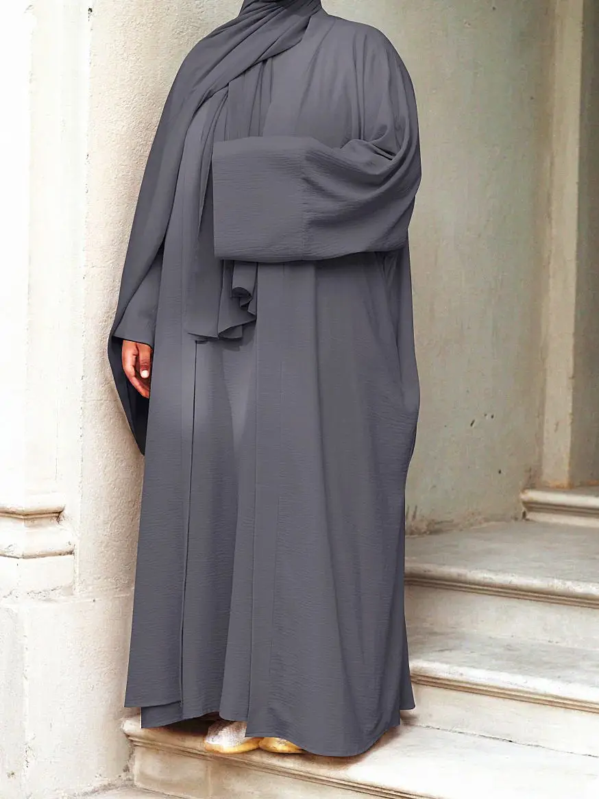 Ramadan Eid Djellaba Suits Abaya Dubai Two pieces Muslim Sets Dress Abaya Dubai Turkey Muslim Islam Abayas With Belt WY604