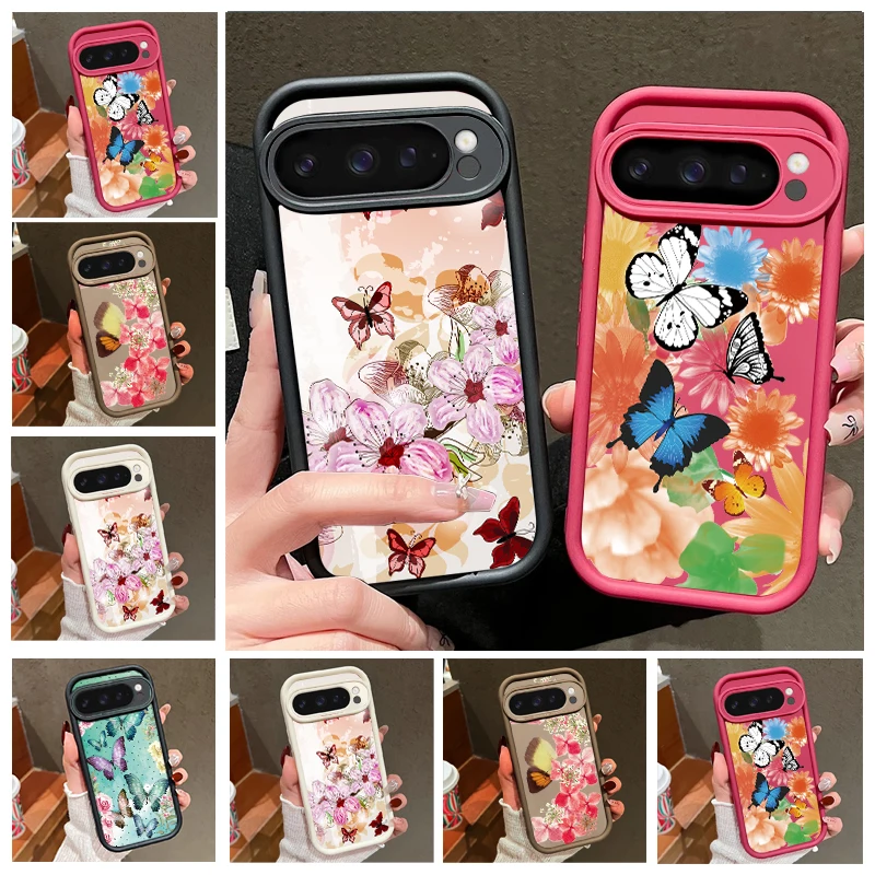 Фото Чехол для телефона Mint Butterfly Dream для Google Pixel 10, Pixel 9 Pro XL, Pixel 8a, 7a, Pixel 7 Pro, Pixel 8, 7, Pixel 9, силиконовый мягкий чехол №1