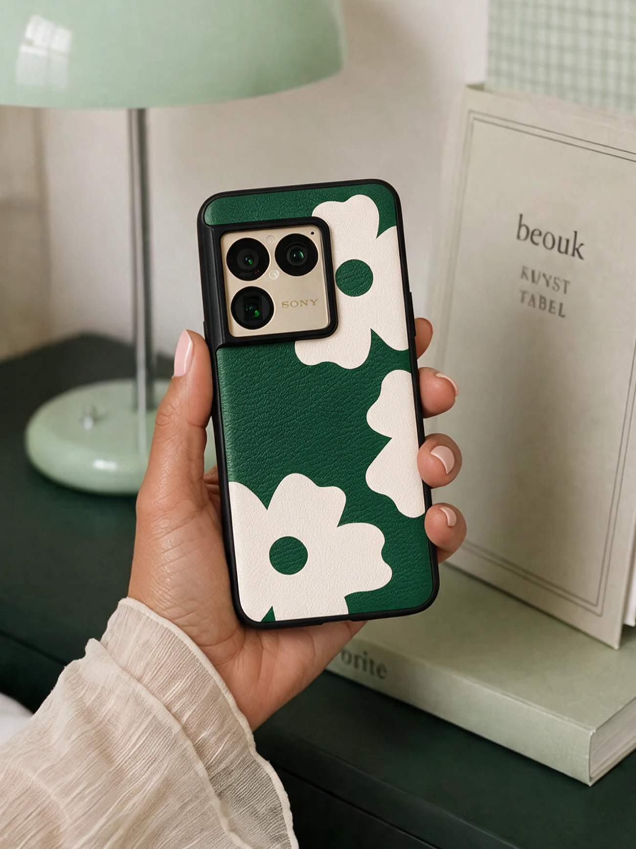 Фото Чехол для Sony Xperia 1 VI VII VIII 1 viii, роскошный кожаный чехол с цветочным узором, из овчины, ударопрочный, для Xperia 1 vi vii. №2