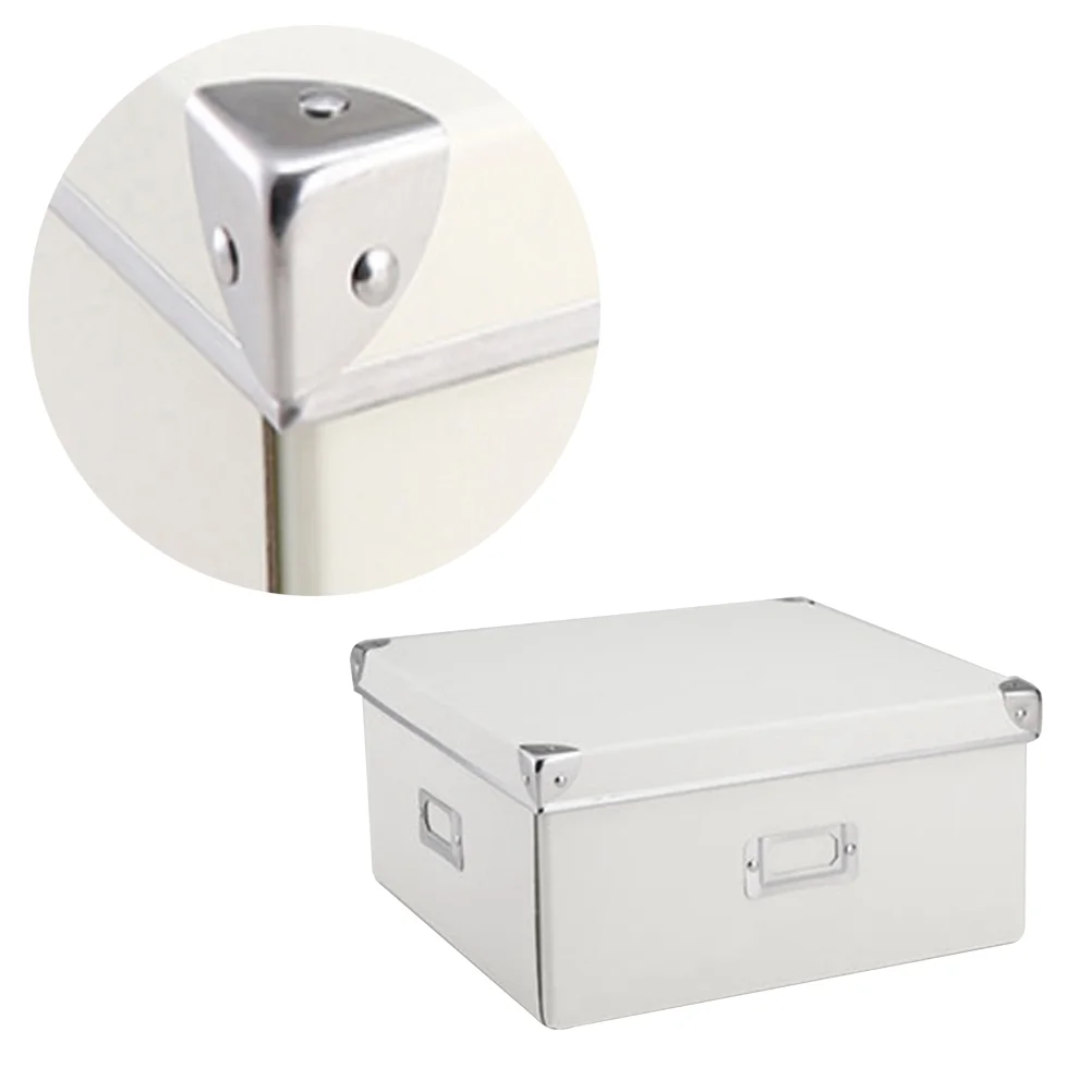 

Paper Dust-proof Foldable Household Portable Storage Box Container with Cover for Bedroom Living Room