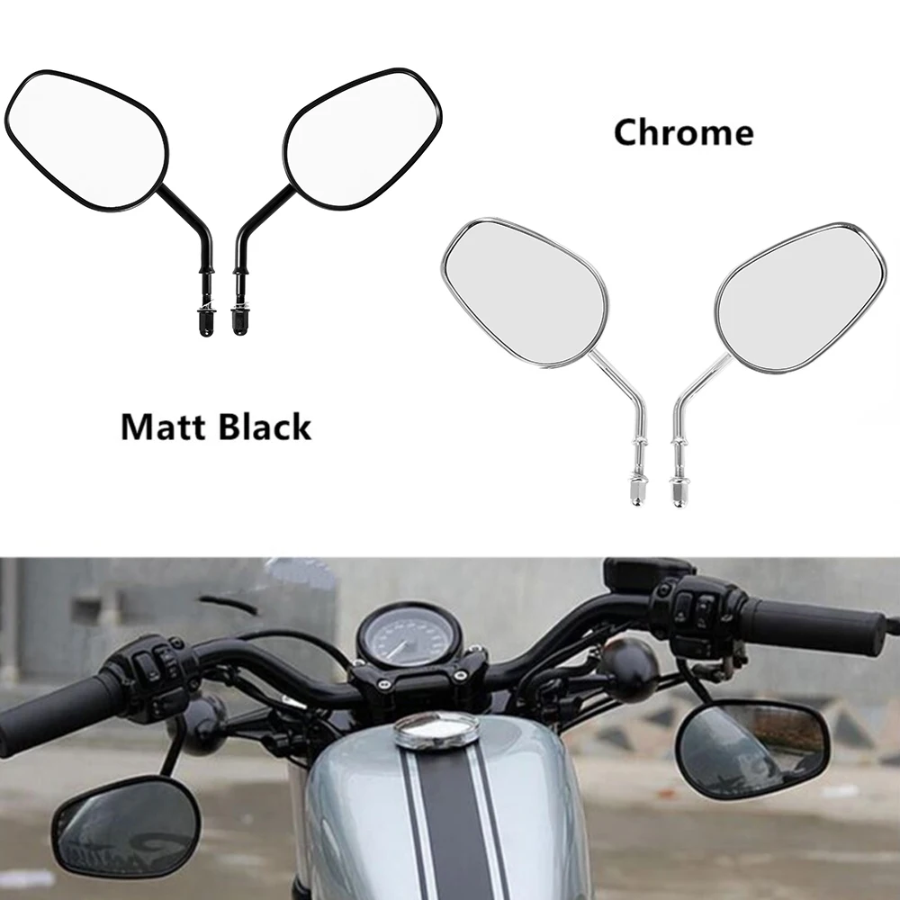

For Harley Dyna Electra Glide Fatboy Iron 883 Road Glide Sportster 883 1200 Softail Motorcycle Rear View Rearview Side Mirrors