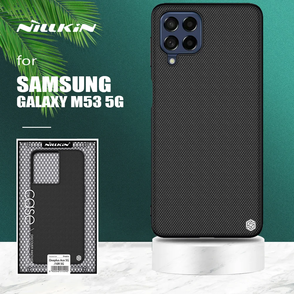 

Чехол для Samsung Galaxy M53 5G, текстурированный нейлоновый деловой мягкий чехол с краями из ТПУ для Samsung Galaxy M53