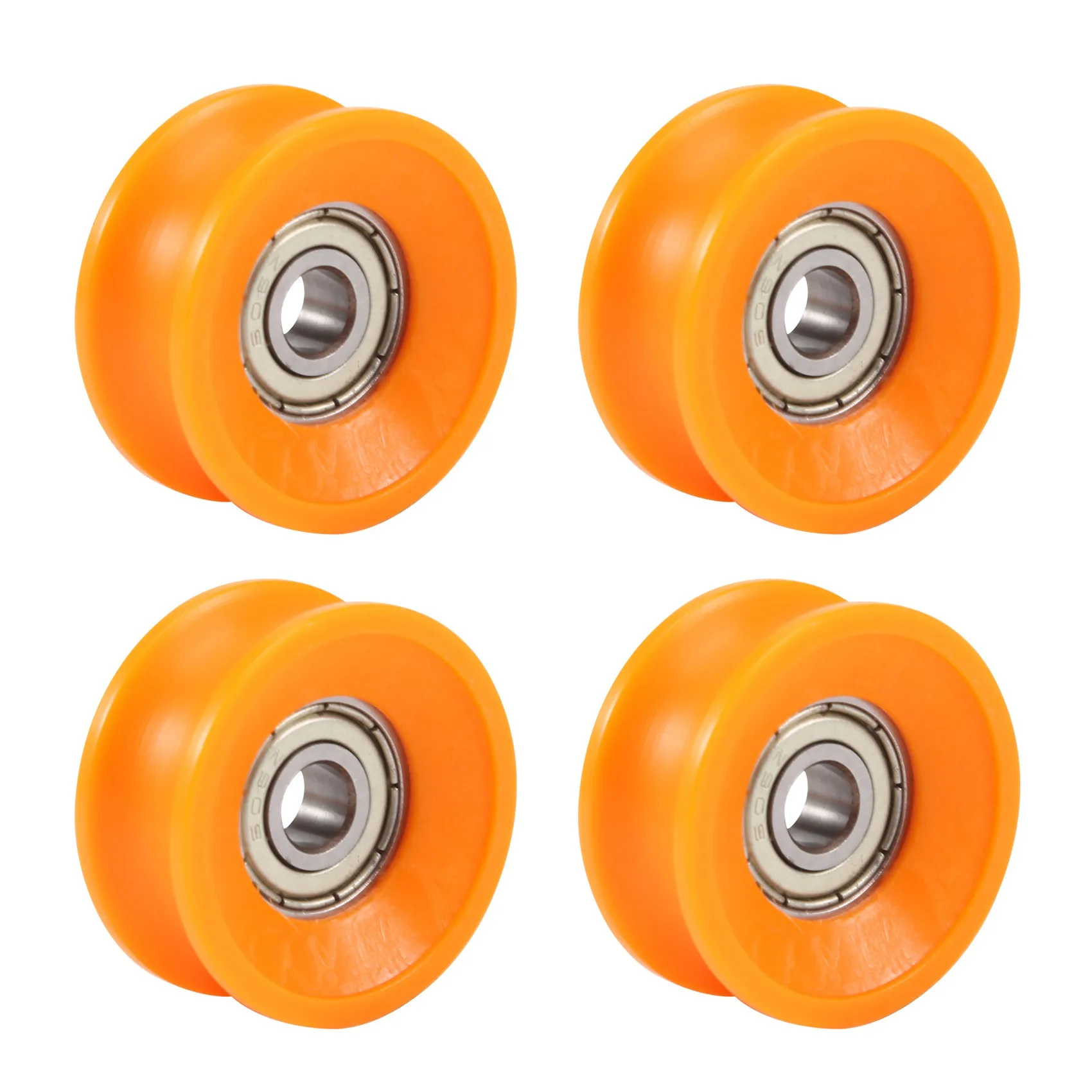 

4Pcs 6X30X13mm Plastic Coated Sealed Bearings Steel 606ZZ Deep U Groove Guide Pulley Rail Ball Rolling Bearing Wheel