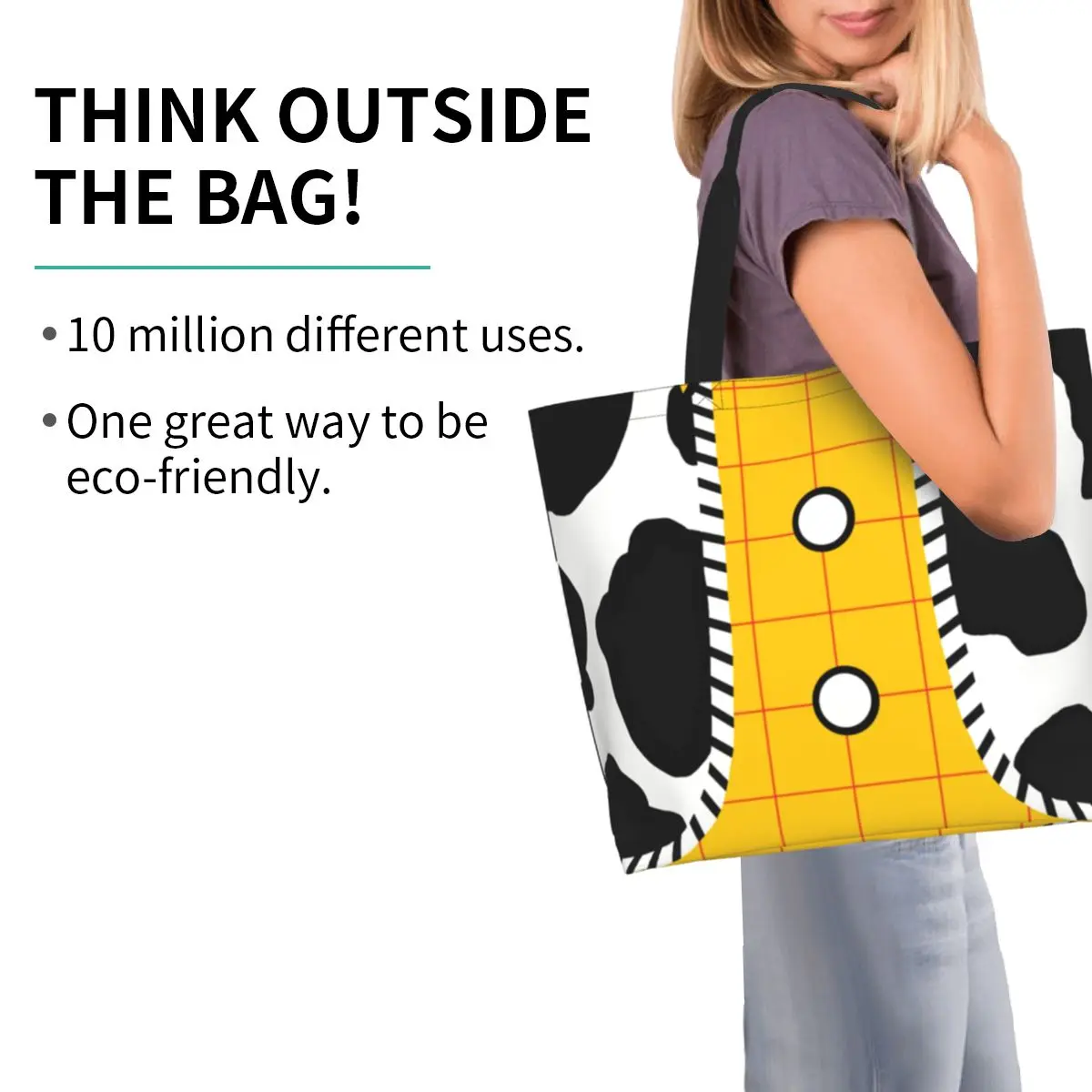 Пользовательские милые аниме История игрушек ковбойский костюм Вуди сумки-тоут