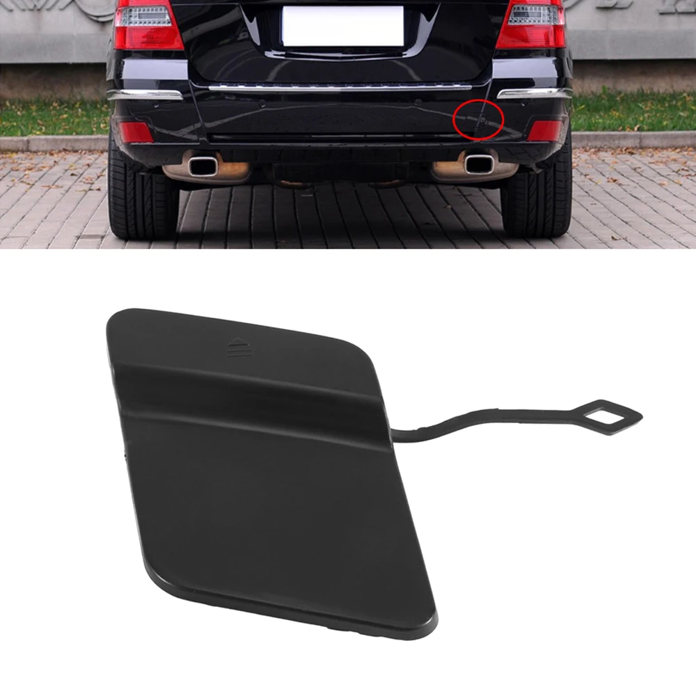 1pc Black Rear Bumper Tow Hook Eye Cover Cap 2048853223 for Mercedes-Benz X204 GLK300 2010-2012(ONLY Base Sport Utility 4-Door) images - 6