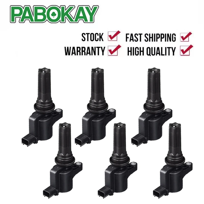 

6 Pieces Ignition Coil For Lincoln LS Jaguar S-Type 3.0L 2M4Z12029AA 2W4Z12029AB 2W4Z12029AC 2W4Z12A366BD DG528 1W4Z12029AA