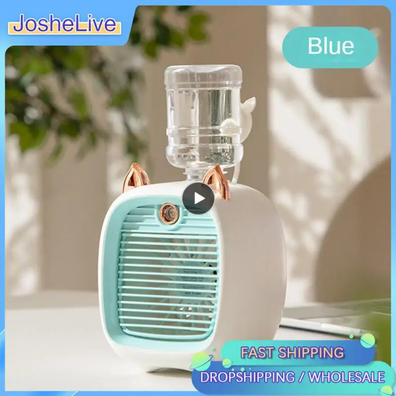 

Nano Spray Fan With Large Water Tank Ultra-fine Spray Desktop Humidifier Three-gear Speed Regulation Usb Charging Air Cooler